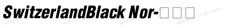 SwitzerlandBlack Nor字体转换